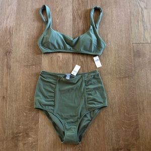 Aerie high rise cheeky bikini bottom